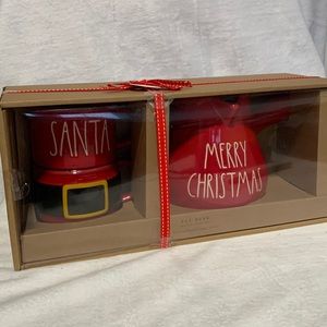 Rae Dunn Stacking mug & cocoa pot set